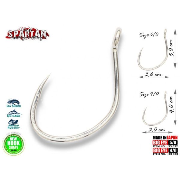 Esox Spartan Big Eye Hook 4/0