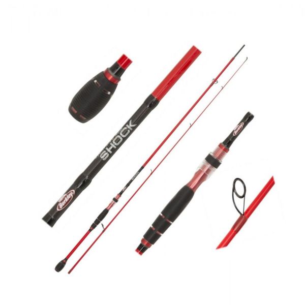 Prívlačový prút Berkley Lighting Shock Red Spin H 2,40m 30-60g