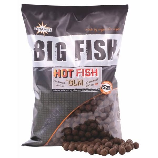 Dynamite Baits Boilies Big Fish Hot Fish+GLM 20 mm 1,8 kg