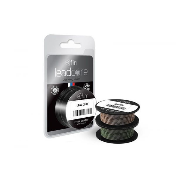 Delphin LEADCORE hnedá Gravel 5m