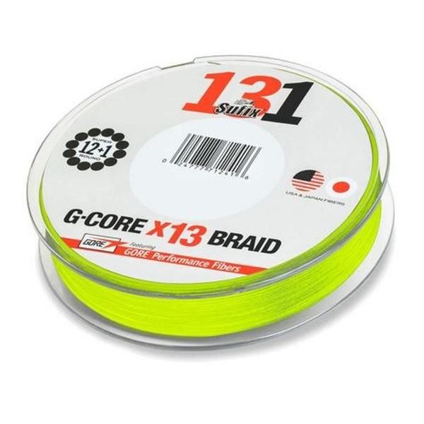 Sufix 131 G-CORE 150 m / 0,205 mm / 12,7 kg svietivo žltá
