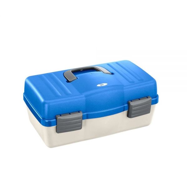 Plastica Panaro rybársky kufrík 136/4-poschodový bielo-modrý