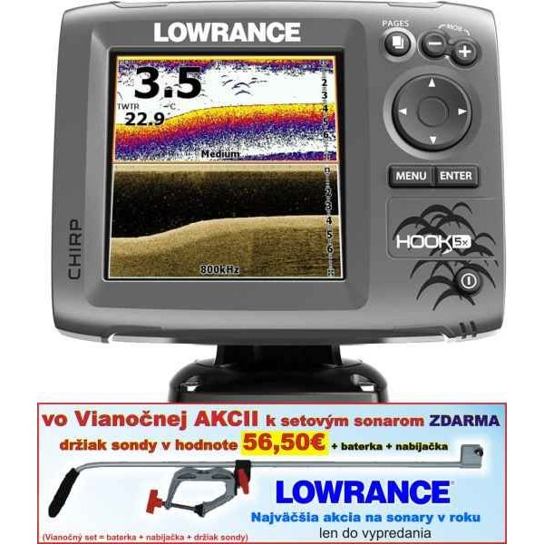 Sonar LOWRANCE Hook-5x Chirp so sondou