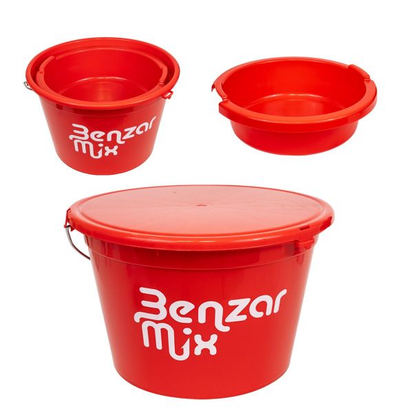 BENZAR MIX 25 LITROVÉ VEDRO NA KRMNÚ ZMES + 8 LITROVÁ MISKA