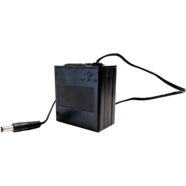 Držiak na 8xAA/12V batérie s napájacím konektorom
