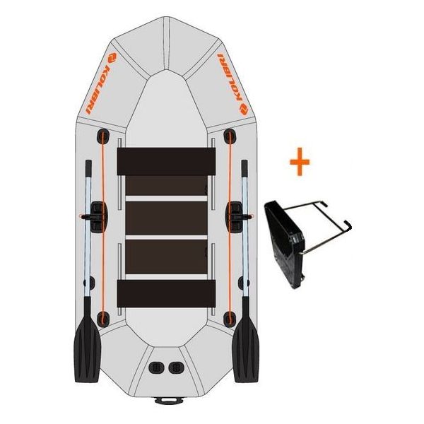 Kolibri K-250 T profi šedý, lamelová podlaha + držiak motora