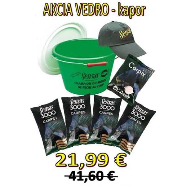 AKČNÉ VEDRO SENSAS (3000 KAP0R)