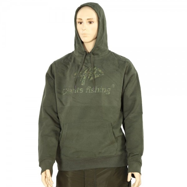 Giants Fishing Mikina s kapucňou zelená Camo Logo |veľ. 2XL