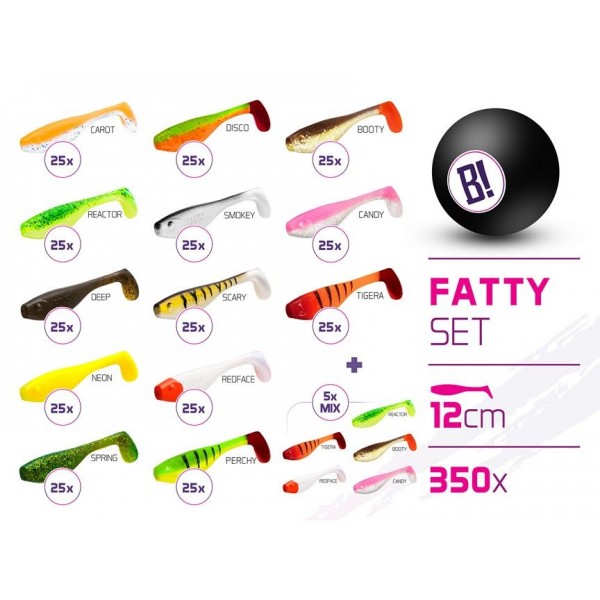 Sada nástrah BOMB Fatty 12cm / 350ks