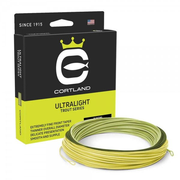 Cortland muškárska šnúra Trout Ultralight Freshwater Tricolor | WF3F 80ft