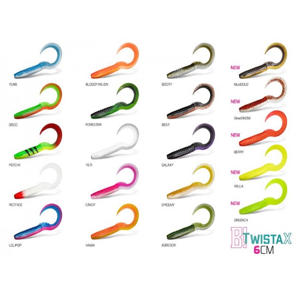 DuoPACK BOX Delphin TwistaX Eeltail UVs / 6x 5ks