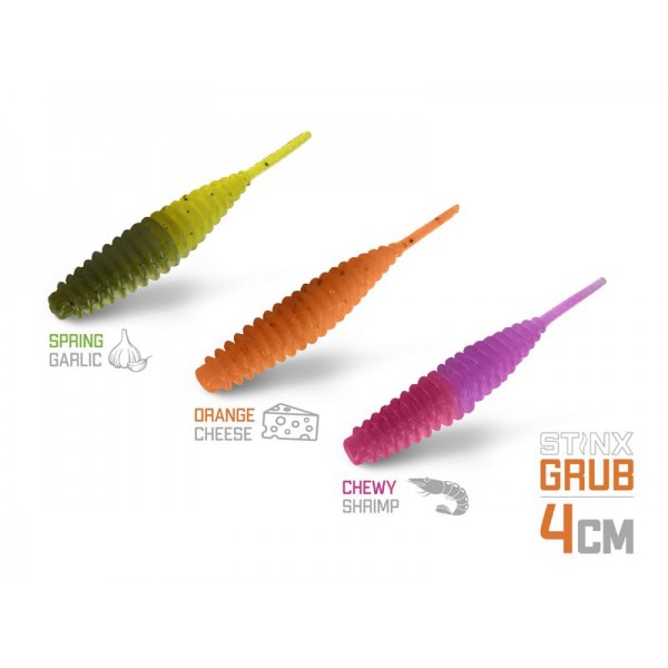 Umelá nástraha Delphin B! StinxGRUB Garlic / 20ks