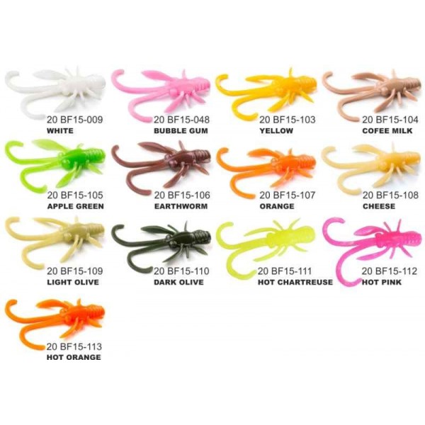 Dipované umelé nástrahy FishUP Baffi Fly 38mm-1,5”/10ks Farba: Apple Green