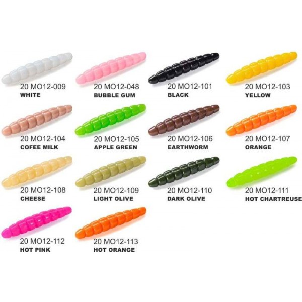 Dipované umelé nástrahy FishUP Morio 30mm-1,2”/12ks Farba: Light Olive