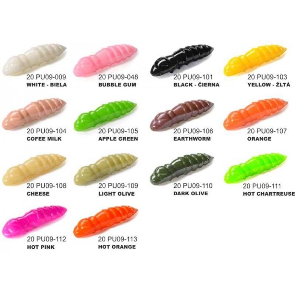 Dipované umelé nástrahy FishUP Pupa 23mm-0,9”/12ks Farba: Black