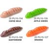 Dipované umelé nástrahy FishUP Pupa 38mm-1,5”/8ks Farba: Earthworm / Hot Pink