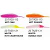 Dipované umelé nástrahy FishUP Tanta 63mm-2,5”/8ks Farba: Hot Chartreuse