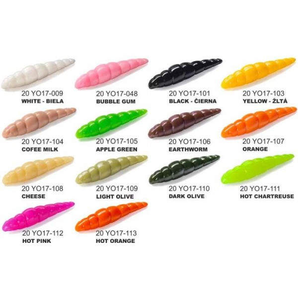 Dipované umelé nástrahy FishUP Yochu 43mm-1,7”/8ks Farba: Black