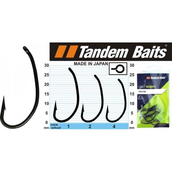 Kaprové rybárske háčiky Saviar Tandem Baits 10ks veľkosť 1, 10ks