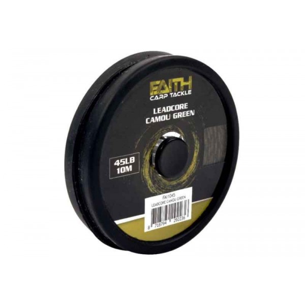Nadväzcová šnúra FAITH LEADCORE 10m/ 20,45kg maskáčová