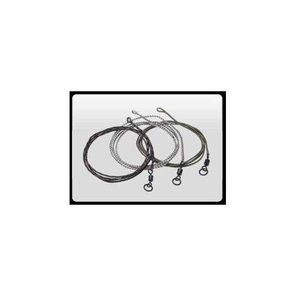 FC Leadcore leaders Ring Swivel 60 cm/2ks/Weed farba silt