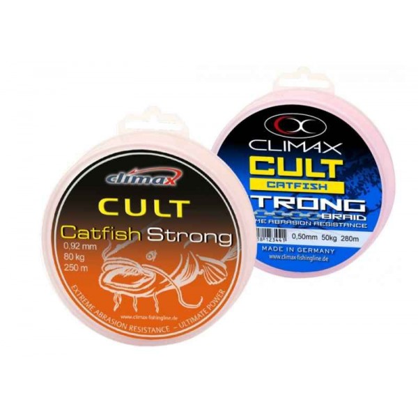 CLIMAX sumcová šnúra 280m CULT Catfish Strong hnedá 280m 0,60mm 60kg / 6 vlákien