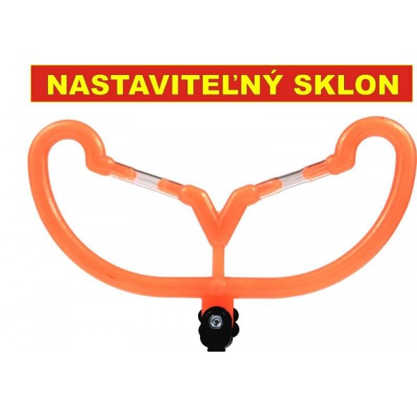 Hrazdy na feeder - oranžová predná - šírka 19cm