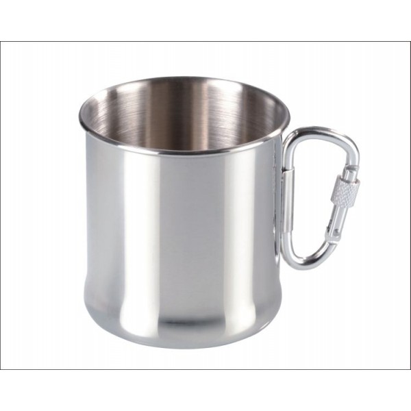 Rybársky hrnček nerezový 270ml s karabínou
