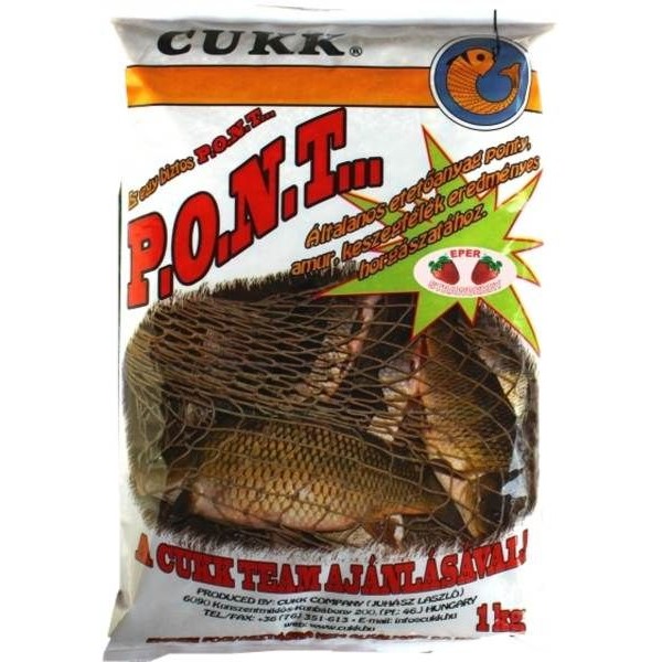 CUKK P.O.N.T - kŕmna zmes ochutená - 1kg príchuť jahoda