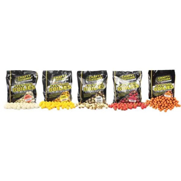 Boilies Crafty Catcher Fast Food 15mm/500g Tutti + Shrimp/Tutti + Shrimp