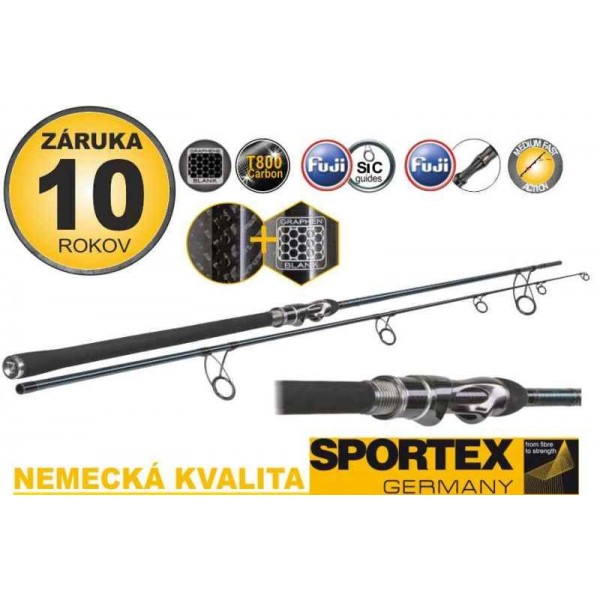 Kaprárske prúty Graphenon Carp Boat 2-diel