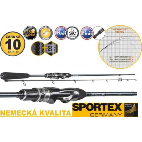 Prívlačové prúty Graphenon Ultra Light 2-diel