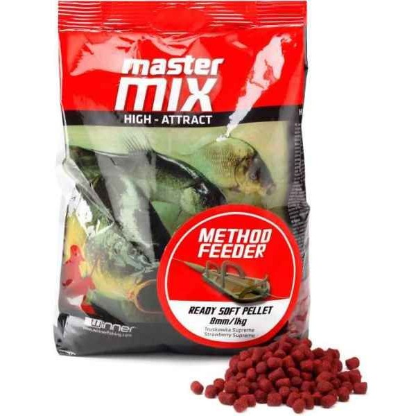 Method Feeder Ready Soft Pellet 8mm/1kg mäkké pelety Squid+Orange/Kalmar a pomaranč