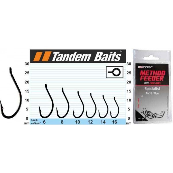 Háčik - Matt Finish Method Feeder Hook Specialist 10ks veľkosť: 6