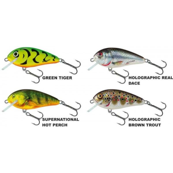 Salmo rybárske voblery Butcher plávajúci 5cm/5g Farba: Holographic Brown Trout