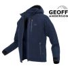 Mikina s kapucňou TEDDY Geoff Anderson - Modrá Veľkosť: XXXL