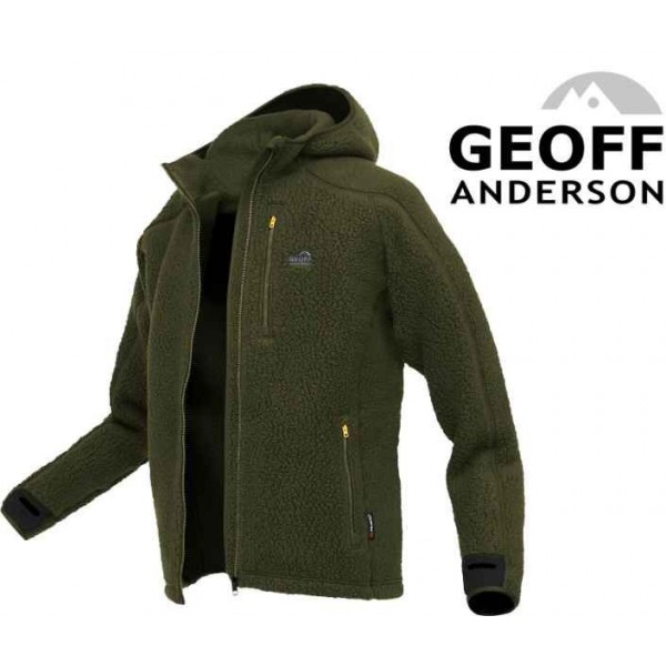 Mikina s kapucňou TEDDY Geoff Anderson - Zelená Veľkosť: M
