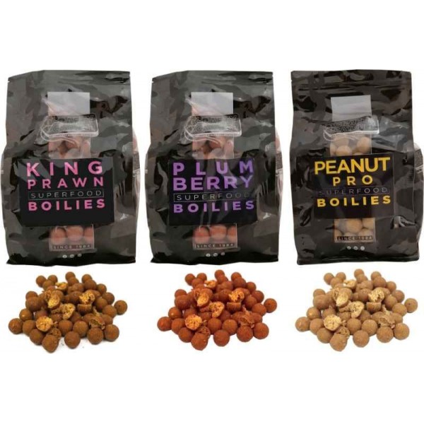 Crafty Catcher Super Food boilie 20mm 1kg Peanut Pro/Arašid Pro Boilies