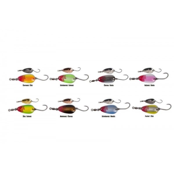 Plandavka Magic Trout Bloody Loony Spoon 2g / 2,5cm Farba: Červená / Žltá
