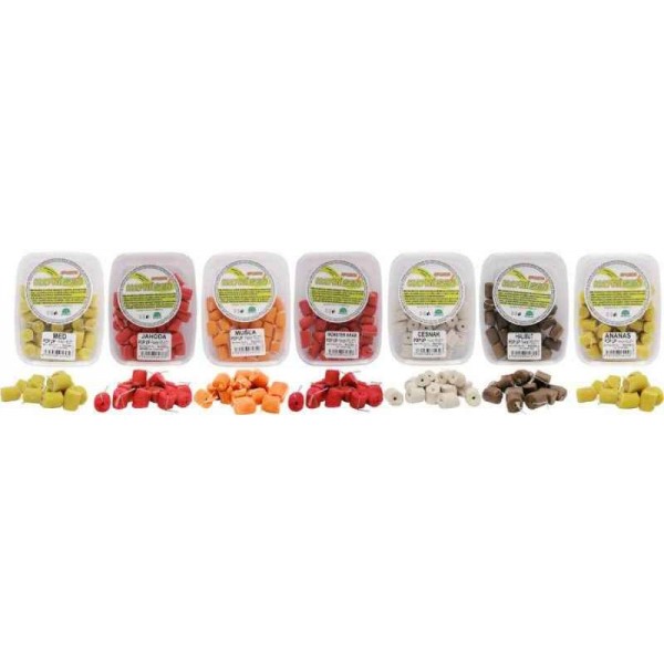 SPORTS Kaprí sen feeder pelety POP UP 10mm/30g naviazané Jahoda