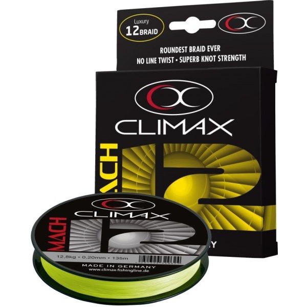 Mach 12 šnúra - fluo-yellow135m Priemer: 0,13mm / 7,1kg / 135m