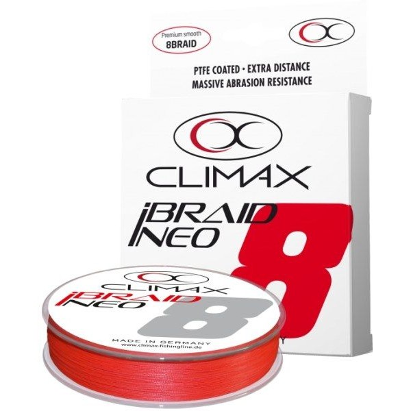 Šnúra iBraid NEO fluo -red 135m Priemer: 0,06mm / 3,2kg