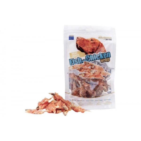 Pre psov Fish with Chicken Wrap 80g