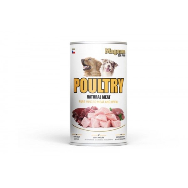 Pre psov Natural POULTRY Meat dog 1200g