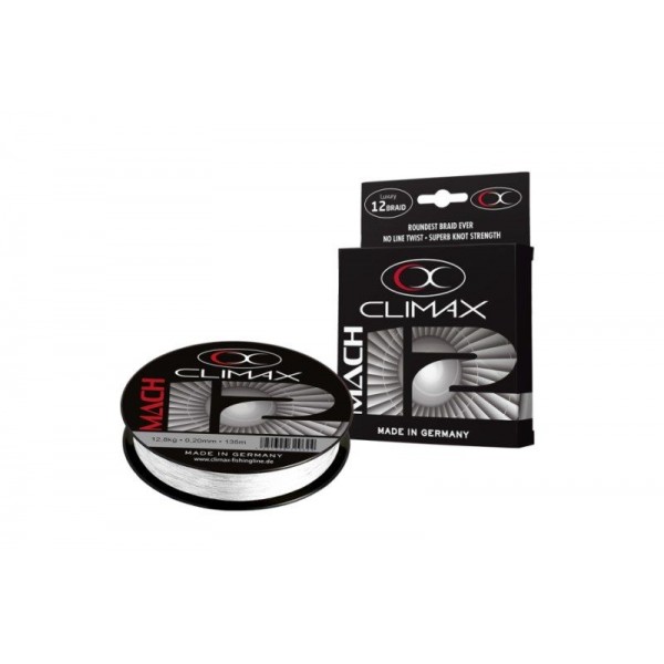 Prívlačová šnúra Mach 12 Braid - biela 135m 0,13mm, 7,1kg,135m