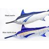 Dekoračný vankúš  - Black marlin 118 cm 1772 GP780439 - Dekoračný vankúš  - Black marlin 118 cm