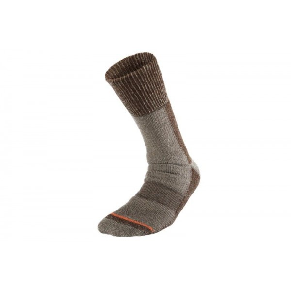 Vysoké merino ponožky Geoff Anderson Woolly sock hnedé Veľkosť: L-EU 44-47