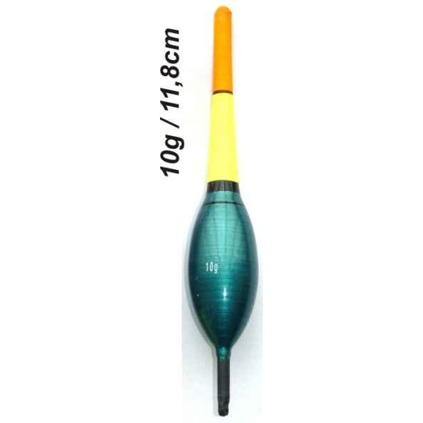 Plavák na ryby, dĺžka 118mm / nosnosť 10 gr