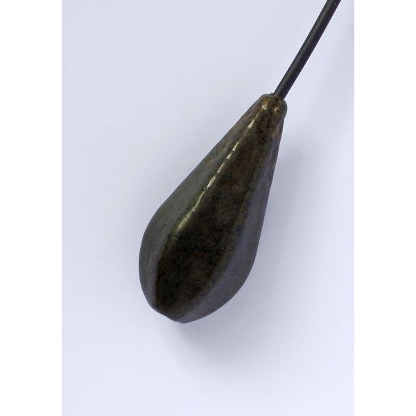 Rybárska záťaž priebežná HRUŠKA/pear váha 120g/1k