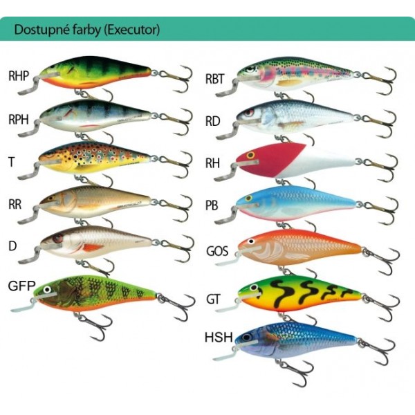 Salmo rybarske voblery executor IEX 12SR farba HSH